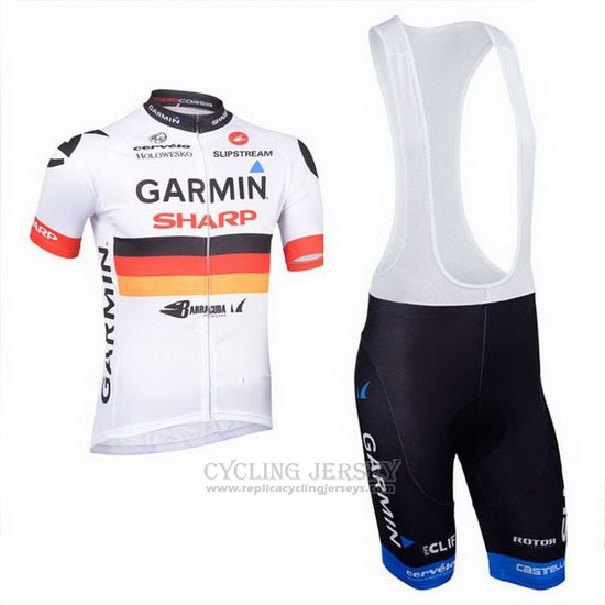2013 Cycling Jersey Garmin Sharp Champion Germany Short Sleeve and Bib Short